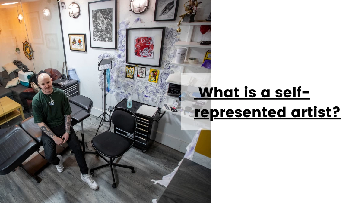 What is a self-represented artist_