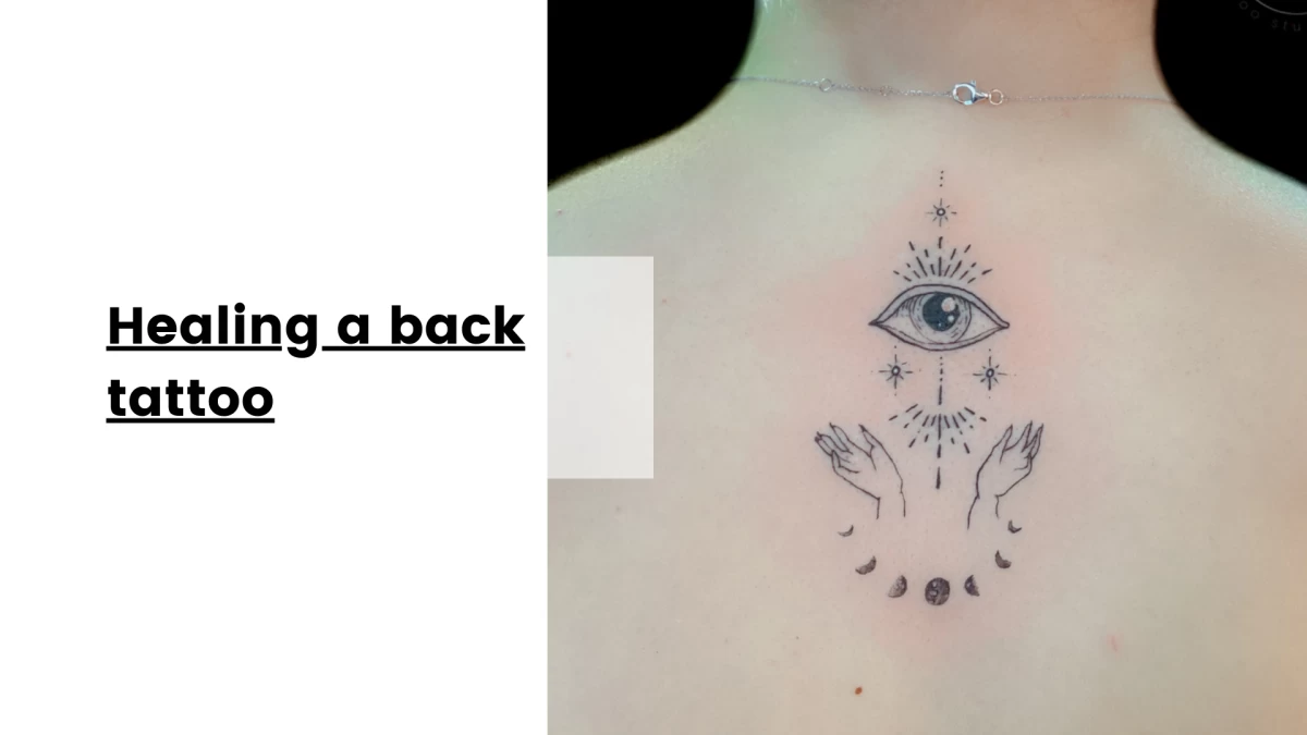 Healing a back tattoo
