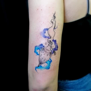 Magic potion Tattoo - Color Watercolor and Sketch Tattoos - Black Hat Tattoo Dublin - The Black Hat Tattoo