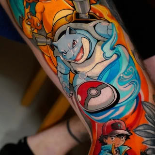 Dian guest realistic color tattoo - The Black Hat Tattoo