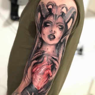 Damian Resident Artists Black Hat Tattoo Nice - Tattoos0BD202E6-A3A4-40E9-9465-25105D9FE9E4 - The Black Hat Tattoo