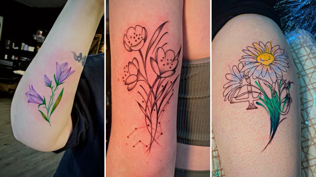 flower Tattoo - Black Hat Tattoo Dublin 8