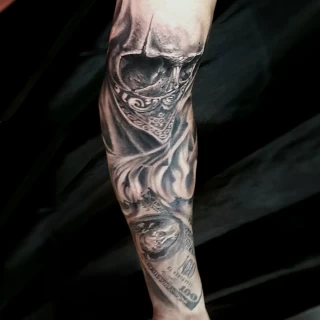 Realistic Skull tattoo - Skull Tattoo - Black Hat Tattoo Dublin - The Black Hat Tattoo