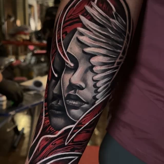 Nicolás - résident artist - Black Hat Dublin - realism - The Black Hat Tattoo