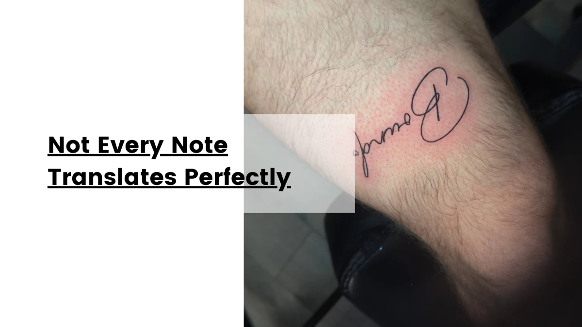 Not Every Note Translates Perfectly