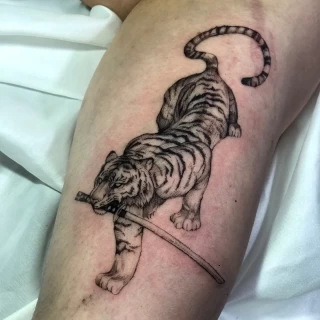 Tiger - The Black Hat Tattoo