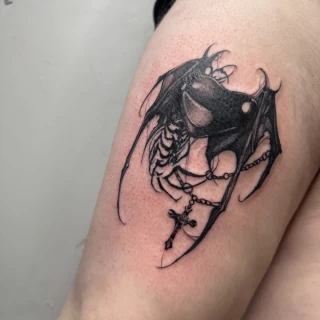 Galilea - resident artist - Black Hat Dublin - cybersigilism - The Black Hat Tattoo