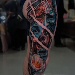Nicolás - résident artist - Black Hat Dublin - realism - The Black Hat Tattoo