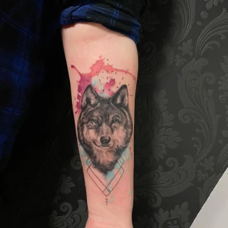 Wolf Pet Tattoo - Black Hat Tattoo Dublin - The Black Hat Tattoo