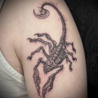 Scorpio  Insect Tattoo - Black Hat Tattoo Dublin - - The Black Hat Tattoo