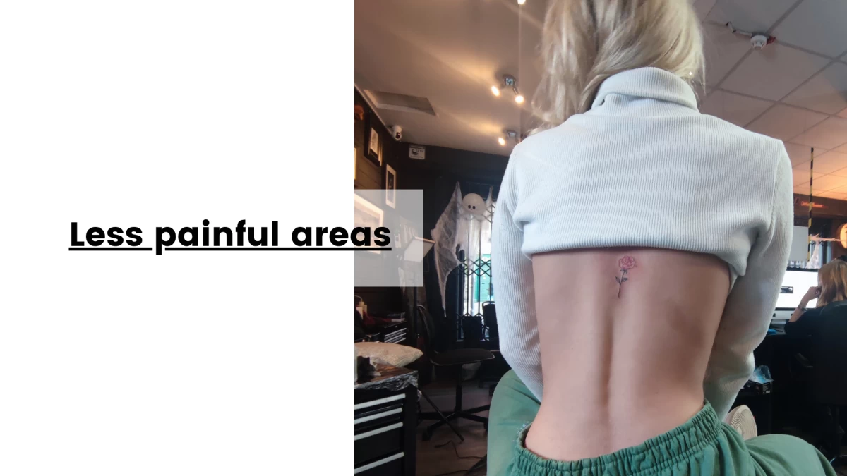 Less painful areas