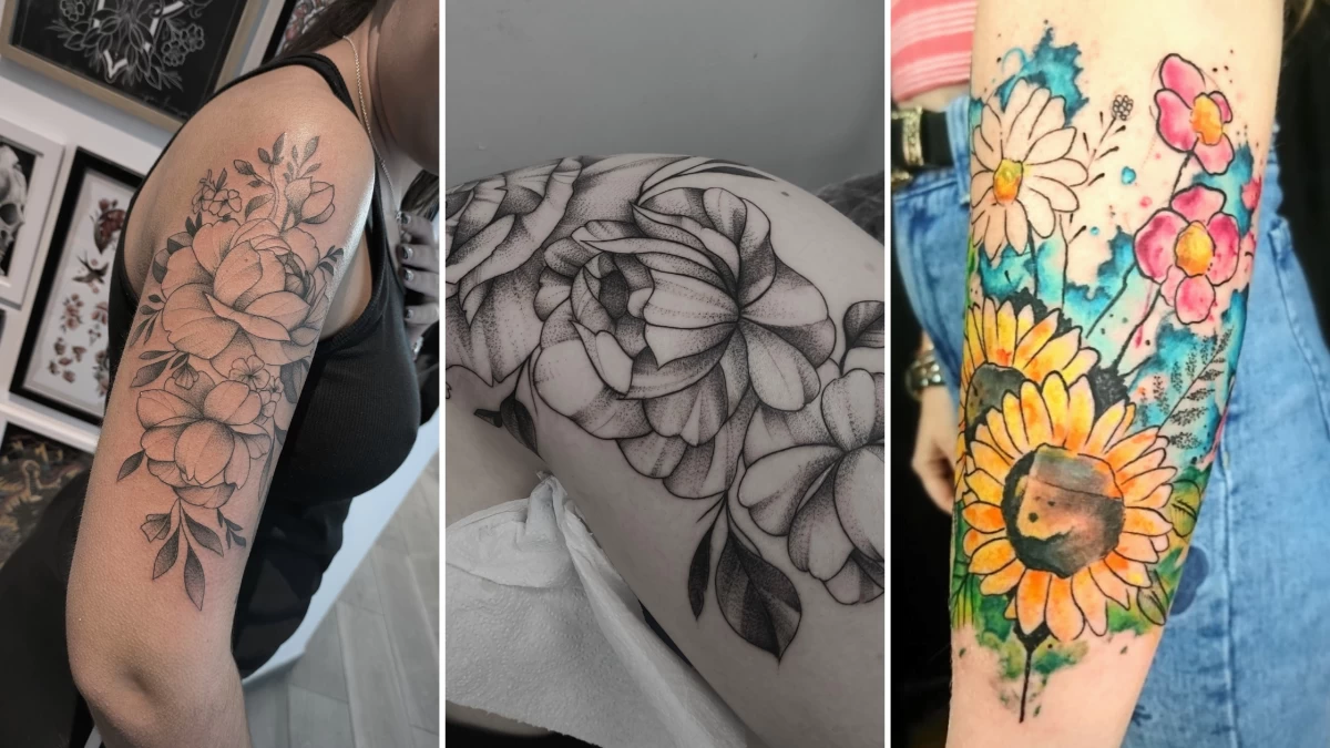 flower Tattoo - Black Hat Tattoo Dublin 6