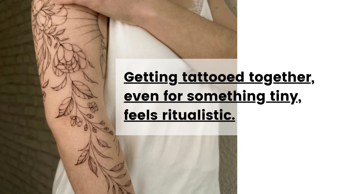 Getting tattooed together, even for something tiny, feels ritualistic- Tattoo Dublin - Black Hat Tattoo Dublin