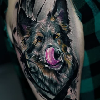 Dian guest realistic color tattoo - The Black Hat Tattoo