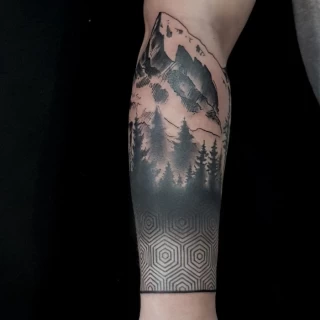 Forest armband - Tattoo for men - Black Hat Tattoo Dublin - The Black Hat Tattoo
